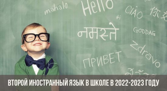 Второй иностранный язык в школе в 2022-2023 году