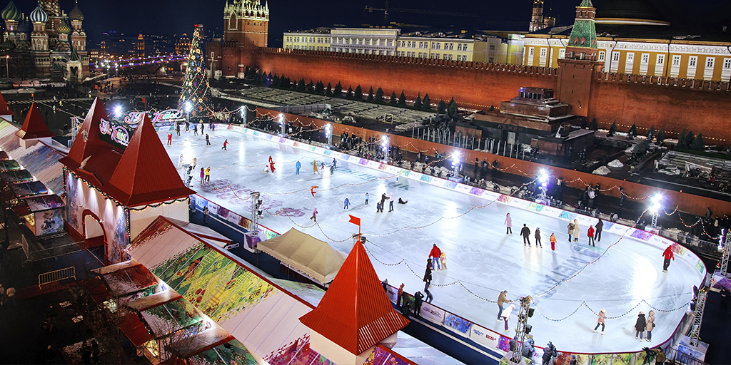 Ледовый каток на Красной площади на Новый 2023 год