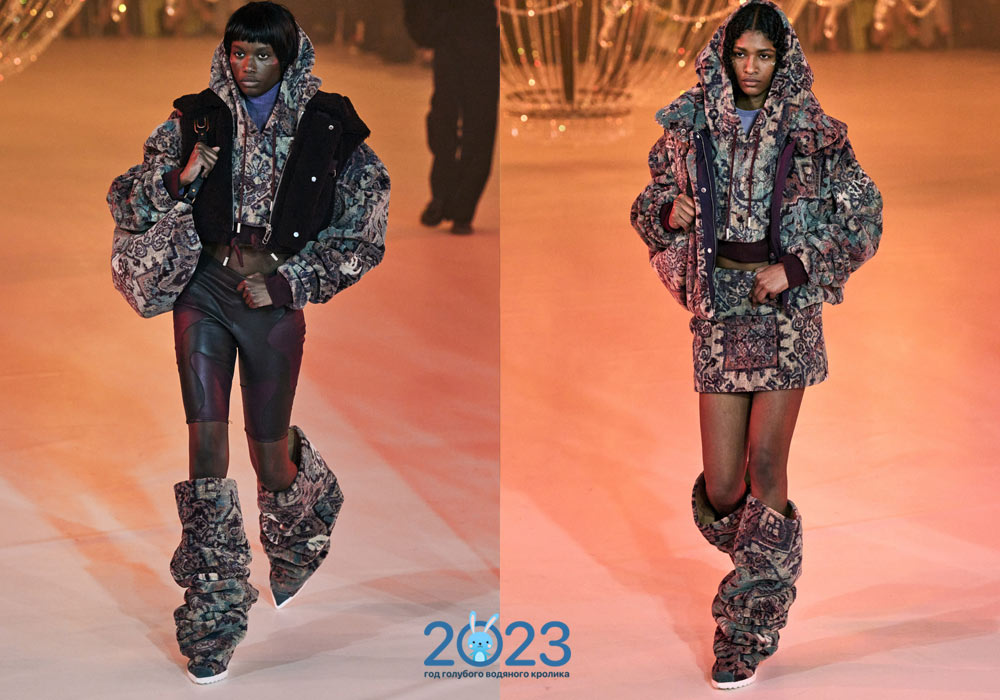 Текстильные сапоги осень-зима 2022-2023 года