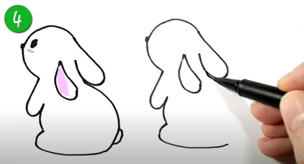 Как рисовать Кролика на Новый Год 2023 - шаг 4