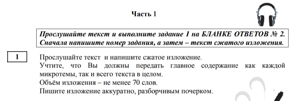 Задание №1 ОГЭ по русскому языку в 2023 году (изложение)