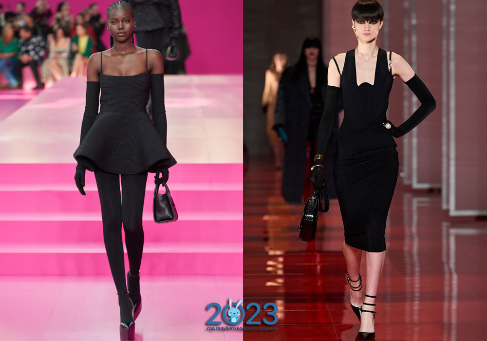 Черные маленькие платья сезона осень-зима 2022-2023