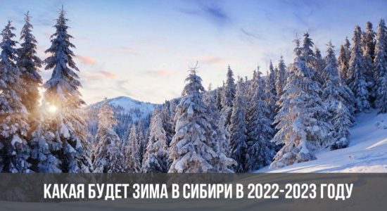 Зима в Сибири 2022-2023