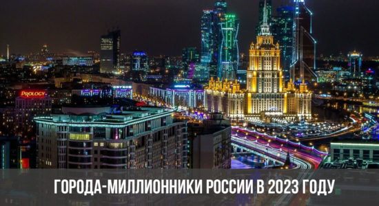 Города-миллионники России в 2023 году