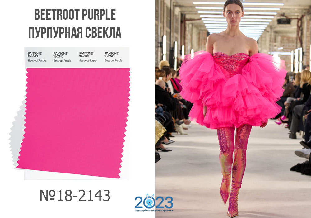 Beetroot Purple - модный цвет 2023 года по версии Пантон на 2023 год